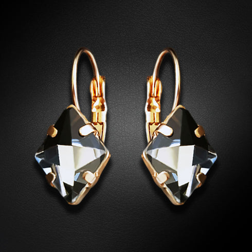 Auskarai "Kristalo rombas III (Moroda)" su Swarovski™ kristalais